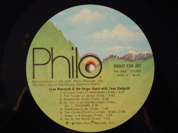 Lisa Neustadt & The Angel Band (2) With Special Guest Jean Redpath : Shout For Joy (LP, Album)
