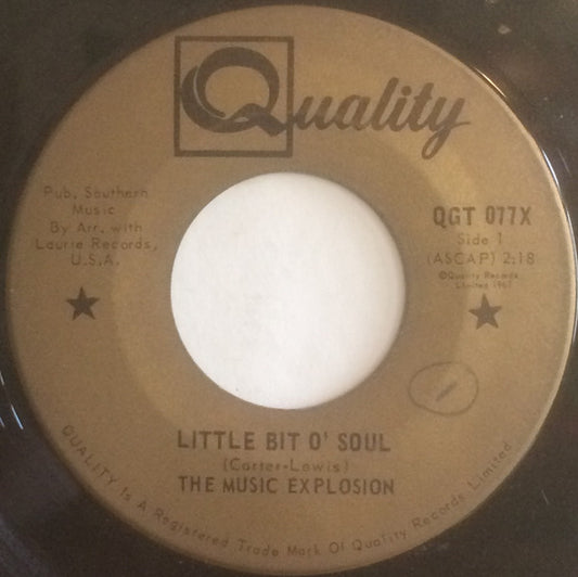 The Music Explosion : Little Bit O'Soul / I See The Light (7", Single)