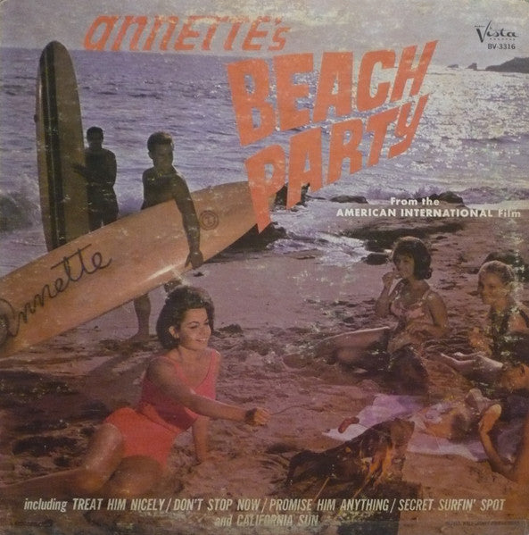 Annette (7) : Beach Party (LP, Album, Mono)