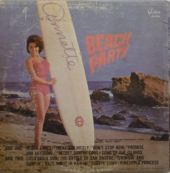Annette (7) : Beach Party (LP, Album, Mono)