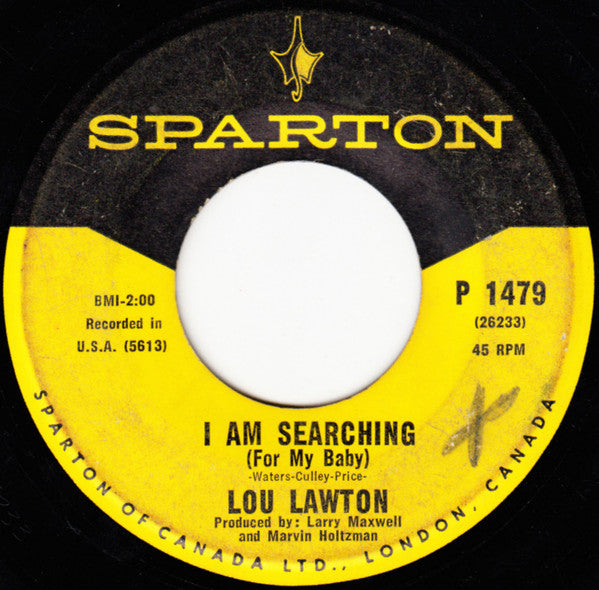 Lou Lawton : I Am Searching (For My Baby) (7", Single)