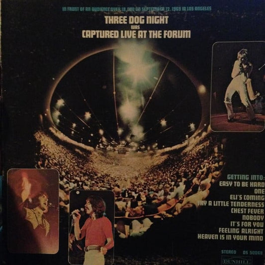 Three Dog Night : Captured Live At The Forum (LP, Album, Gat)