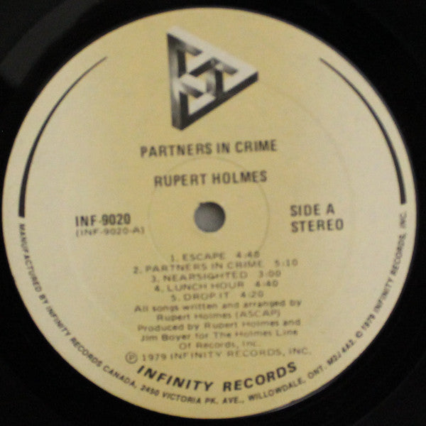 Rupert Holmes : Partners In Crime (LP, Album)