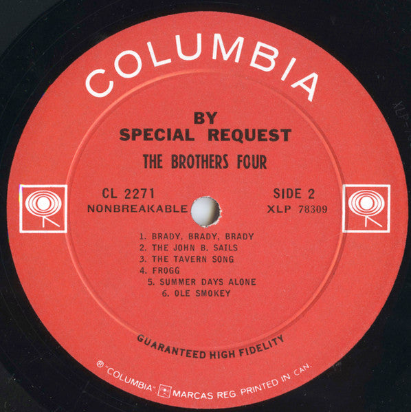 The Brothers Four : By Special Request (LP, Album, Mono)