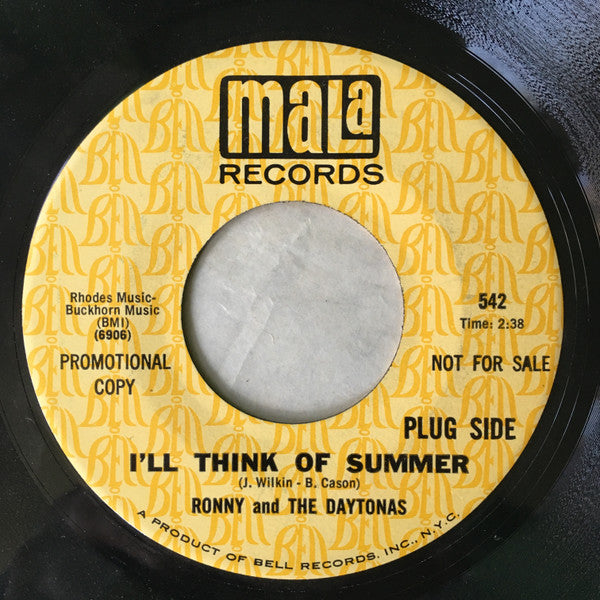 Ronny & The Daytonas : I'll Think Of Summer / Little Scrambler (7", Promo)