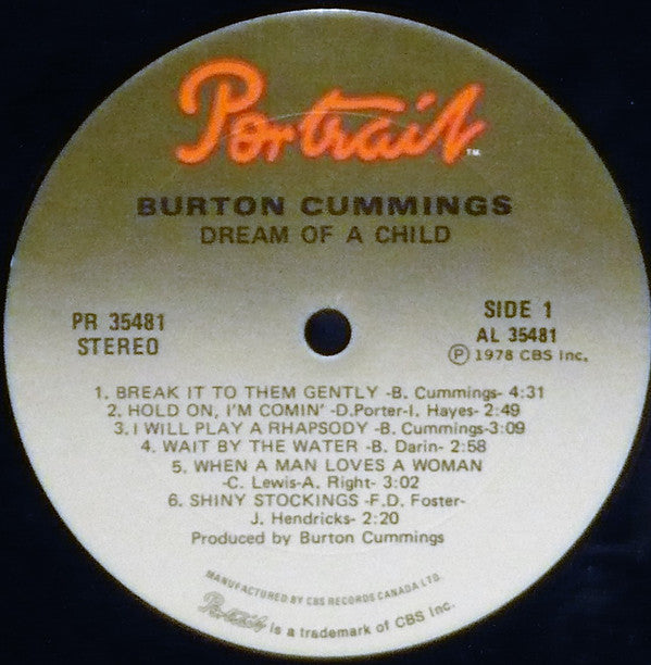 Burton Cummings : Dream Of A Child (LP, Album)