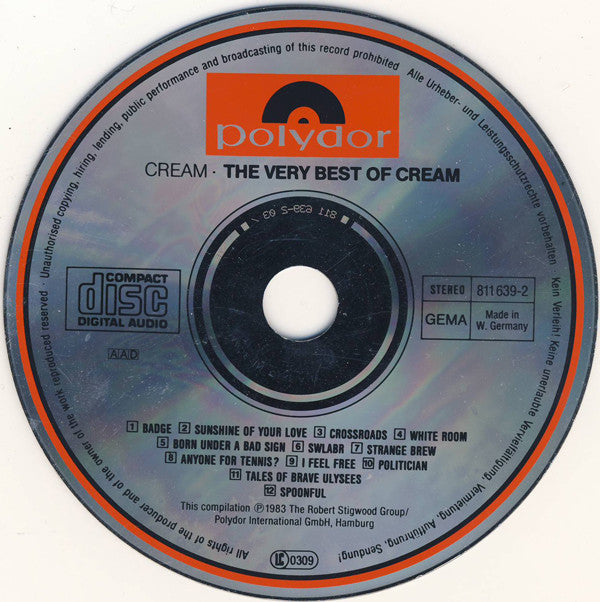 Cream (2) : Strange Brew - The Very Best Of Cream (CD, Comp, RE)