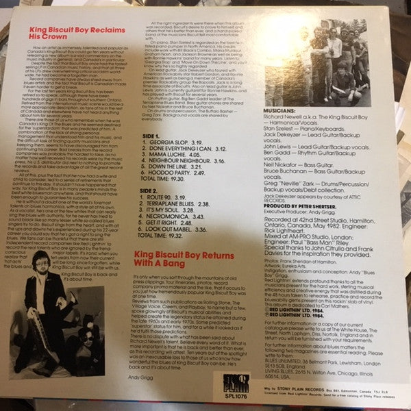 King Biscuit Boy : Mouth Of Steel (LP, Album)