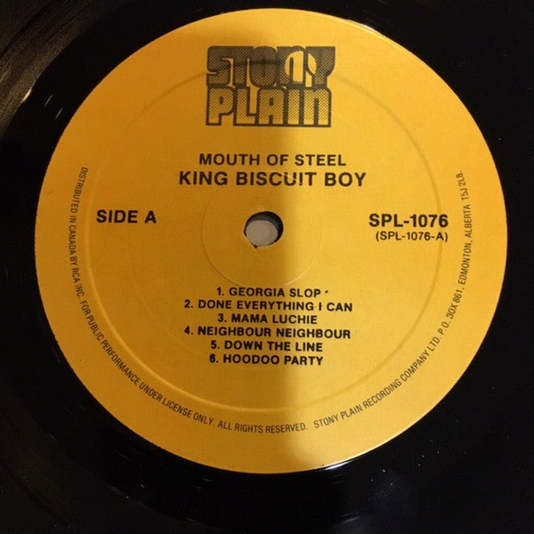 King Biscuit Boy : Mouth Of Steel (LP, Album)