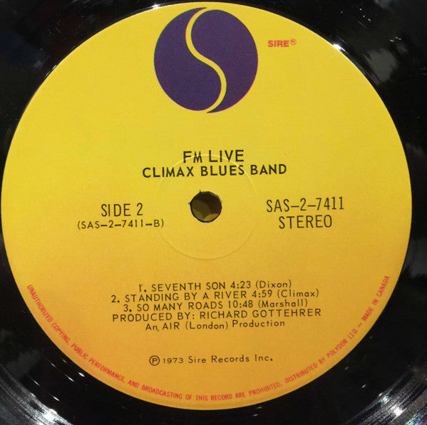 Climax Blues Band : FM / Live (2xLP, Album, Gat)