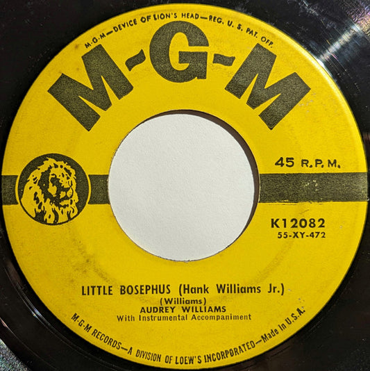 Audrey Williams (2) : Little Bosephus (Hank Williams Jr.) / Windows Of The Past (7", Single)