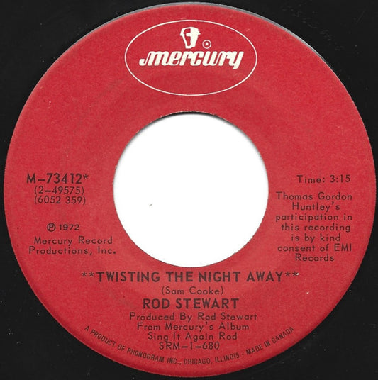 Rod Stewart : Twisting The Night Away (7", Maxi)