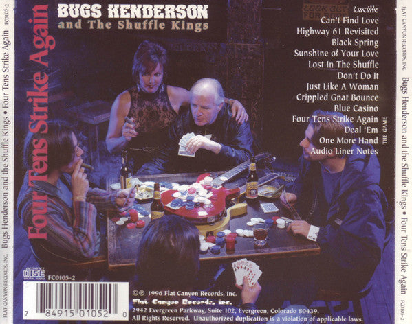 Bugs Henderson And The Shuffle Kings* : Four Tens Strike Again (CD, Album)