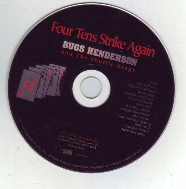 Bugs Henderson And The Shuffle Kings* : Four Tens Strike Again (CD, Album)