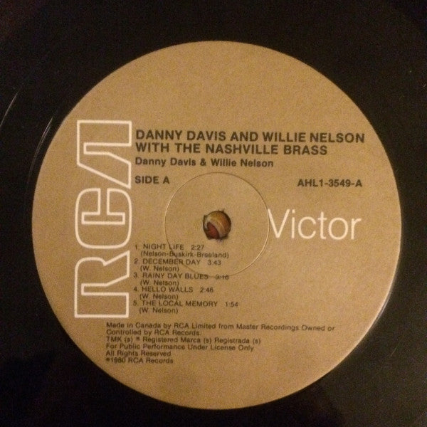 Danny Davis (4) & Willie Nelson With The Nashville Brass* : Danny Davis & Willie Nelson With The Nashville Brass (LP, Album)