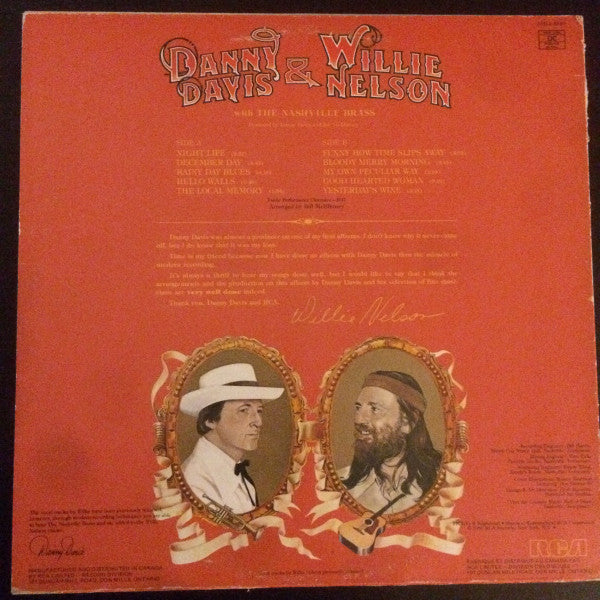 Danny Davis (4) & Willie Nelson With The Nashville Brass* : Danny Davis & Willie Nelson With The Nashville Brass (LP, Album)