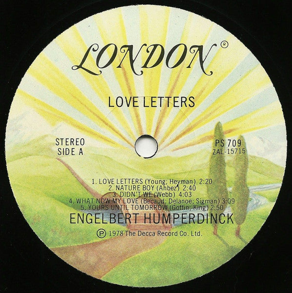 Engelbert Humperdinck : Love Letters (LP, Comp)