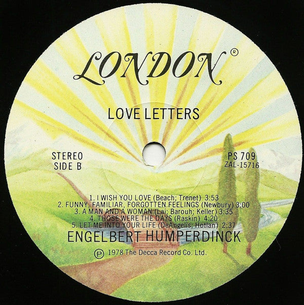 Engelbert Humperdinck : Love Letters (LP, Comp)