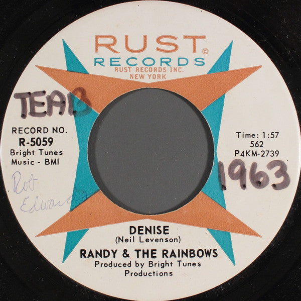 Randy & The Rainbows : Denise (7", Ind)