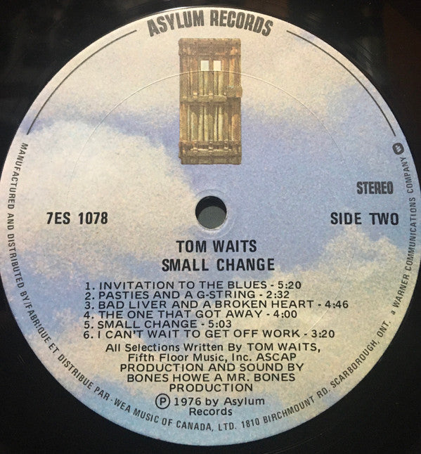 Tom Waits : Small Change (LP, Album)