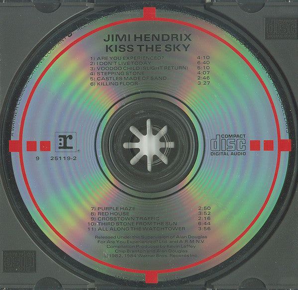 Jimi Hendrix : Kiss The Sky (CD, Comp, RM, Tar)