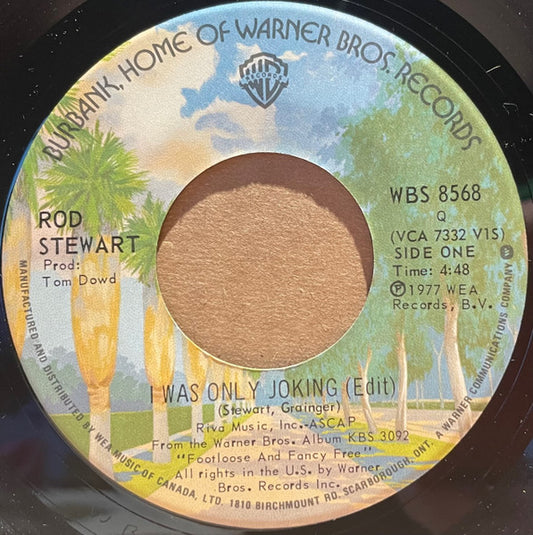 Rod Stewart : I Was Only Joking (edit) (7", Single)