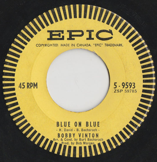 Bobby Vinton : Blue On Blue / Those Little Things (7", Single)