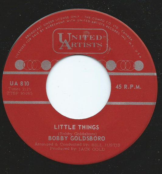 Bobby Goldsboro : Little Things (7", Single)