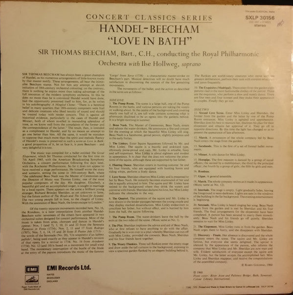 Georg Friedrich Händel - Sir Thomas Beecham, Royal Philharmonic Orchestra, Sir Thomas Beecham : Love in Bath (LP, Album)