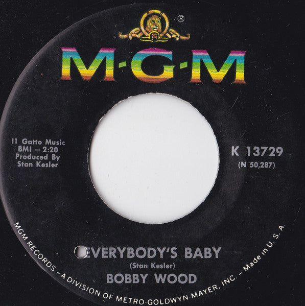 Bobby Wood : My Last Date (With You) (7")