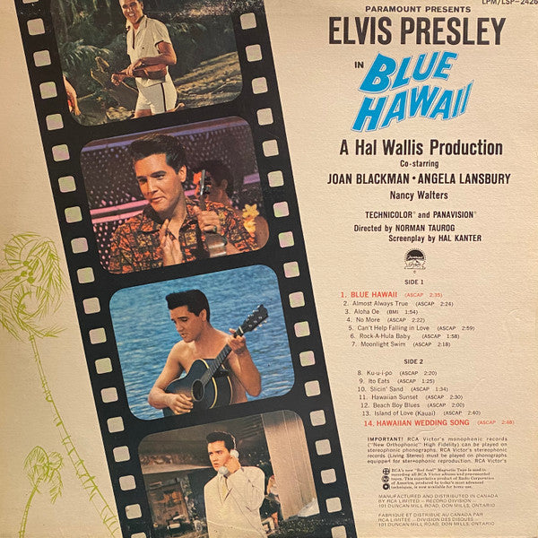 Elvis Presley : Blue Hawaii (Soundtrack) (LP, Album, RE)