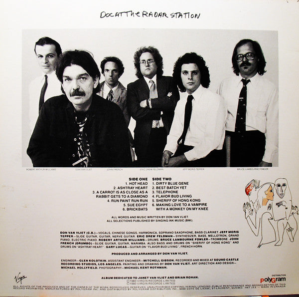 Captain Beefheart And The Magic Band : Doc At The Radar Station (LP, Album)