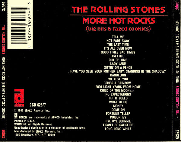 Rolling Stones* : More Hot Rocks (Big Hits & Fazed Cookies) (2xCD, Comp, RM)