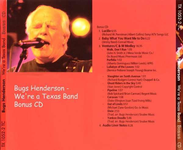 Bugs Henderson & The Shuffle Kings : We're A Texas Band - Live In Germany (3xCD)