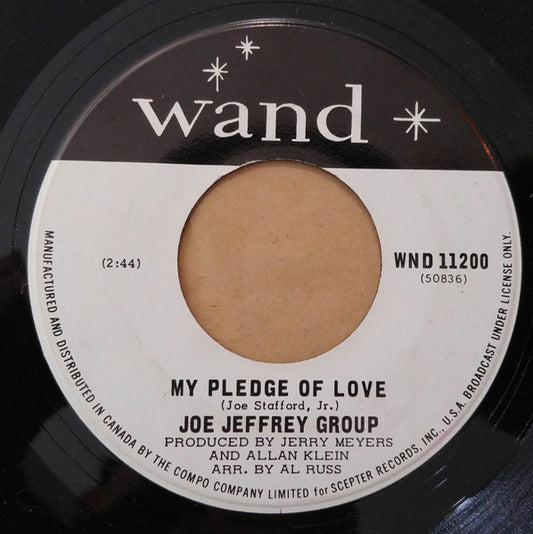 The Joe Jeffrey Group : My Pledge Of Love / Margie (7", Single)