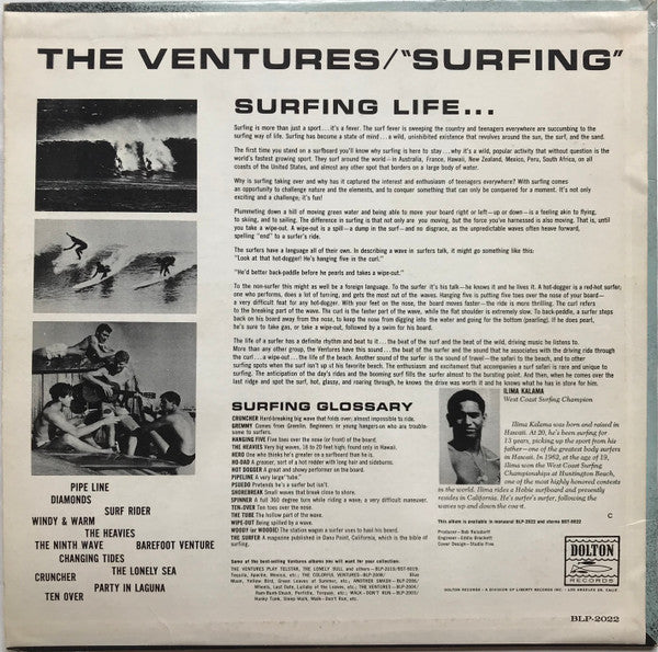 The Ventures : Surfing (LP, Album, Mono)