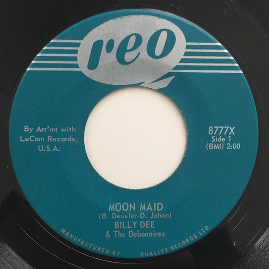 Billy Dee & The Debonaires (15) : Moon Maid (7")