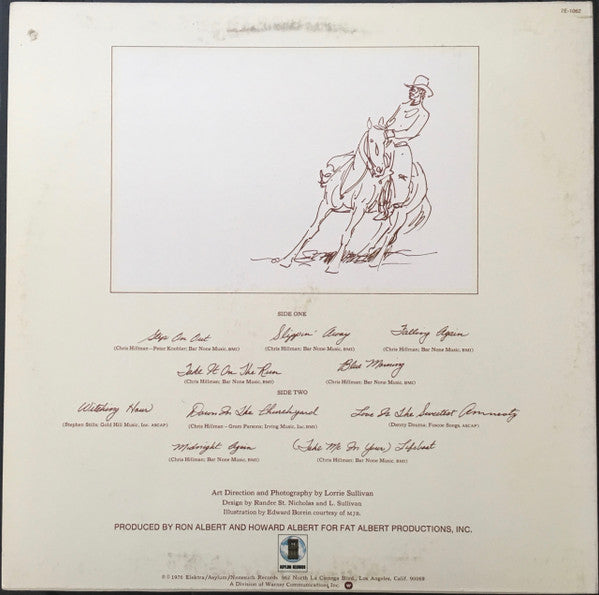 Chris Hillman : Slippin' Away (LP, Album, CSM)