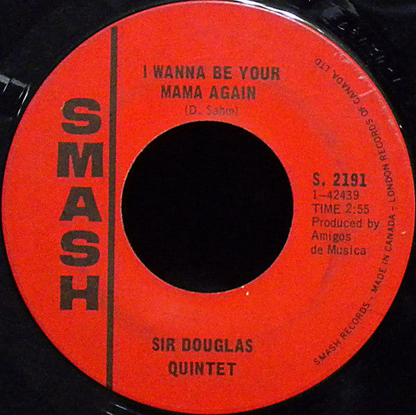 Sir Douglas Quintet : Mendocino (7", Single)