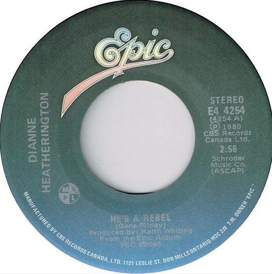 Dianne Heatherington : He's A Rebel (7", Single)