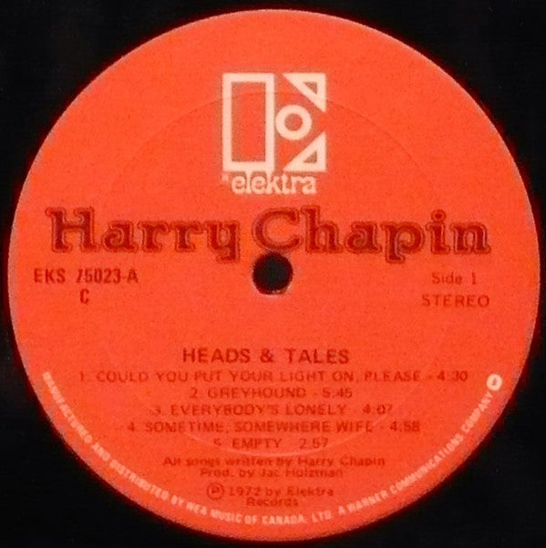 Harry Chapin : Heads & Tales (LP, RE)