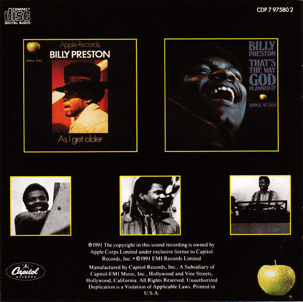 Billy Preston : That's The Way God Planned It (CD, Album, RE, RM)