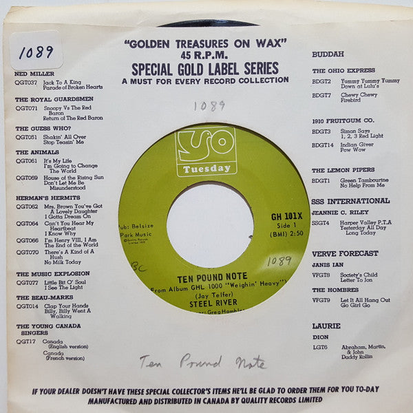Steel River : Ten Pound Note (7", Single)