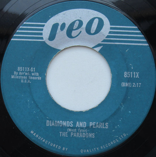 The Paradons : Diamonds And Pearls / I Want Love (7", Single)