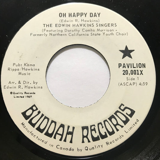 The Edwin Hawkins Singers* : Oh Happy Day (7", Single)
