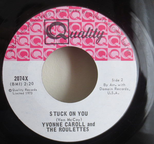 Yvonne Caroll* And The Roulettes* : Gee What A Guy  (7", Mono, RE)