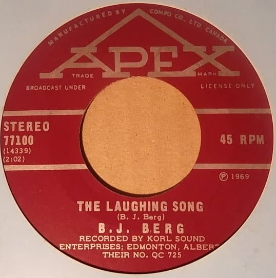 B.J. Berg : The Laughing Song (7", Single)