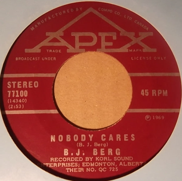 B.J. Berg : The Laughing Song (7", Single)