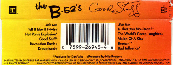 The B-52's : Good Stuff (Cass, Album, Dol)