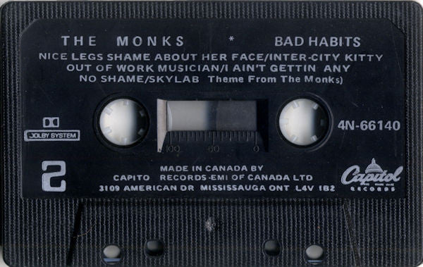 The Monks (4) : Bad Habits (Cass, Album, RE, Dol)